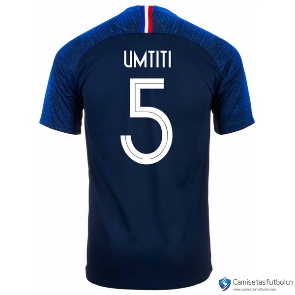 Camiseta Seleccion Francia Primera equipo Umtiti 2018 Azul